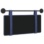 vidaXL Tête de lit suspendue Bleu police Velours