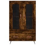 vidaXL Buffet haut chêne fumé 69 5x31x115 cm bois d'ingénierie