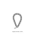 THIRARD - Chaine gainée à clé PVC Loops  vélo  barrières  Ø4mm  0.6m  cadenas 40mm  2 clés