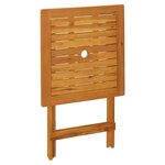 vidaXL Ensemble de bistro 3 Pièces anthracite tissu et bois massif