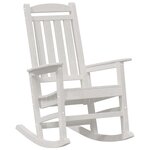 Ensemble de salon de jardin vidaXL 3 pièces blanc HDPE