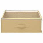 vidaXL Boîte de rangement avec fenêtre transparente 6 Pièces Crème