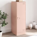vidaXL Buffet rose 34 5x39x107 cm acier