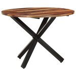 vidaXL Table de salle à manger 100x100x75 cm Bois d'acacia