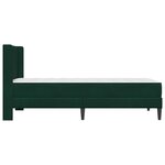 vidaXL Cadre de lit avec matelas Vert foncé 80 x 200 cm Velours