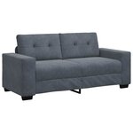 vidaXL Canapé causeuse gris foncé 140 cm velours