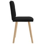 vidaXL Chaises à manger lot de 2 noir tissu