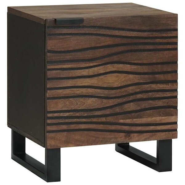 vidaXL Cabinet de chevet Noyer 40 x 33 x 46 cm Bois d'acacia massif