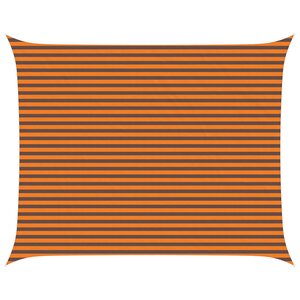 vidaXL Voile d'ombre Orange et marron 4 x 5 m 100   polyester Oxford