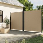 vidaXL Auvent latéral rétractable beige 200x1200 cm
