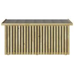 vidaXL Boîte de Rangement de Jardin Marron 119 x 44 x 58.5 cm
