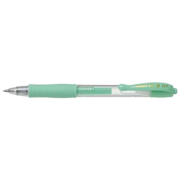 Stylo bille à encre gel G2 07  vert pastel x 12 PILOT