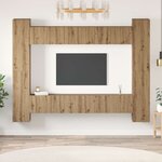 vidaXL Ensemble meuble TV 10 Pièces Chêne artisanal 30 5 x 30 x 90 cm