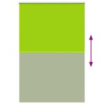 vidaXL Store enrouleur occultant largeur du tissu 146 6 cm polyester