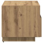vidaXL Cabinet de chevet avec tiroir Chêne artisanal 40 x 39 x 37 cm