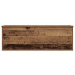 vidaXL Boîte de Rangement avec stockage Bois ancien 102 x 35 x 35 cm