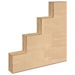 vidaXL Bibliothèque chêne artisanal 157x24x160 cm bois d'ingénierie