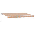 vidaXL Auvent Rétractable Multicolore 400 x 200 cm