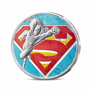DC COMICS Monnaie de 10€ Argent SUPERMAN LOGO