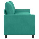 vidaXL Canapé Turquoise 196 x 81 x 87 5 cm Velours