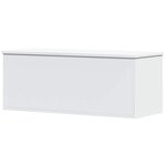 vidaXL Boîte de rangement blanc 90x35x35 cm bois d'ingénierie