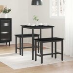 vidaXL Table de salle à manger / Table de repas MÉTAL