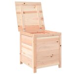 vidaXL Boîte à coussins d'extérieur 50x50x56 cm Bois de sapin massif