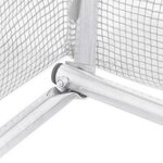 vidaXL Serre avec cadre en acier blanc 90 m² 18x5x2 3 m