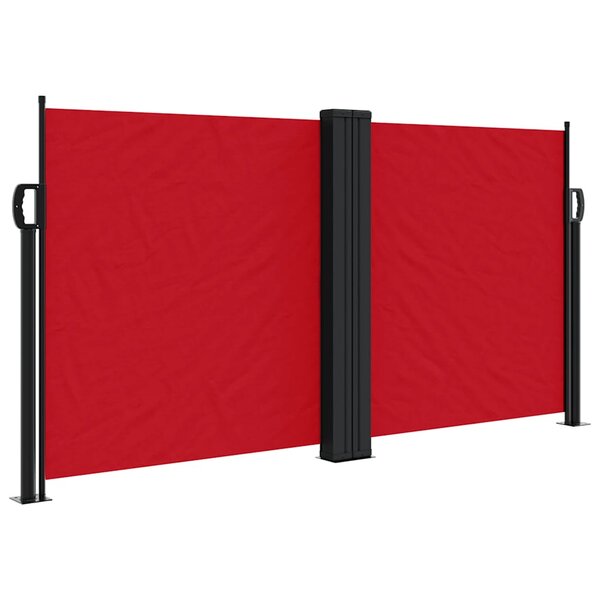 vidaXL Auvent latéral rétractable rouge 120x1200 cm