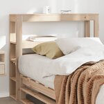vidaXL Tête de lit avec étagères 90 cm bois massif de pin