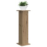 vidaXL Support de Plante Chêne artisanal 30 5 x 30 x 100 5 cm