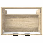vidaXL Armoire sous évier de salle de bain Chêne Sonoma