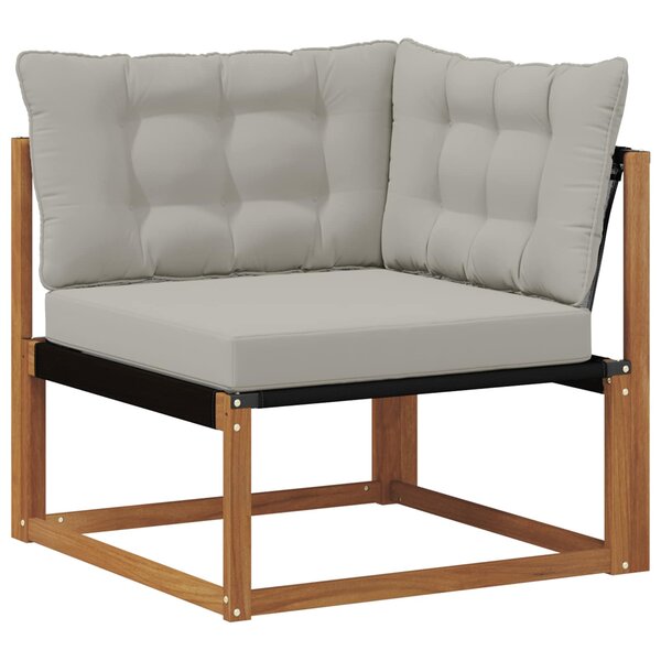 vidaXL Canapé d'angle extérieur Bois d'Acacia Massif Naturel