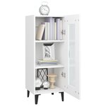 vidaXL Buffet Blanc 34 5x34x90 cm Bois d'ingénierie