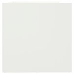 vidaXL Jardinière blanc 62x47x46 cm acier laminé à froid