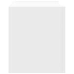 vidaXL Table de chevet murale blanc 45x30x35 cm