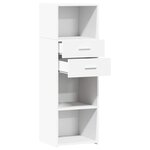 vidaXL Buffet haut blanc 40x42 5x124 cm bois d'ingénierie