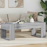 vidaXL Table basse Gris Sonoma 110 x 50 x 41 cm Bois d'ingénierie