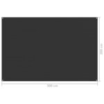 vidaXL Tapis de tente 200x300 cm Anthracite