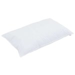 vidaXL Duvet avec Oreiller Autre 2 Pièces Blanc 155 x 200 cm Microfibre
