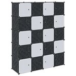 vidaXL Cubes de rangement 20 Pièces avec tiges de suspension PP