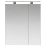 vidaXL Armoire Miroir de Salle de Bain Chêne fumé 60 x 14 5 x 70 cm