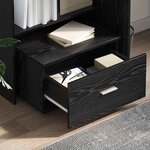 vidaXL Armoire à tiroirs Noir 55 x 45 x 33 5 cm Bois d'ingénierie