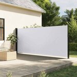 vidaXL Auvent latéral rétractable blanc 160x500 cm