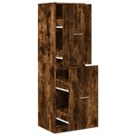 vidaXL Armoire d'apothicaire chêne fumé 40x41x144 5 cm bois ingénierie