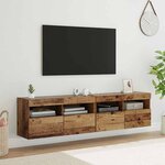 vidaXL Meubles TV muraux 2 Pièces Bois Ancien 80 x 30 x 40 cm