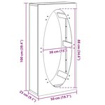 vidaXL Portant de bois chauffage vert olive 50x23x100 cm