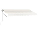 vidaXL Auvent automatique sur pied 400x300 cm Crème