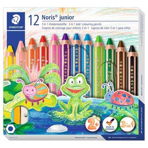 Crayon de couleur hexagonal Noris junior  étui x12 STAEDTLER