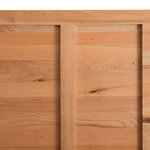 vidaXL Table à manger avec bord naturel 180x100x74cm bois massif chêne